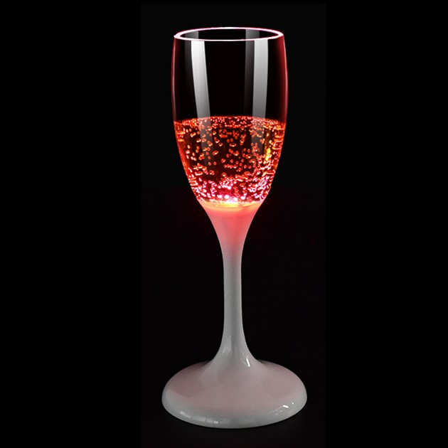 Lysande Champagneglas Blått/Rött