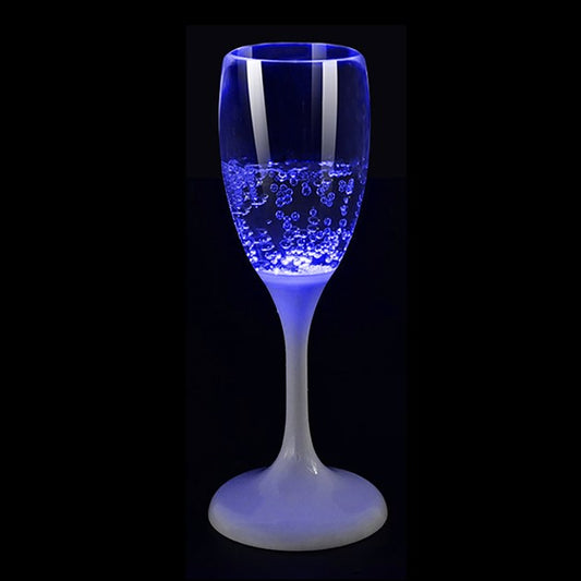 Lysande Champagneglas Blått/Rött